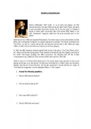 English Worksheet: Will Smith Reading Comprehension