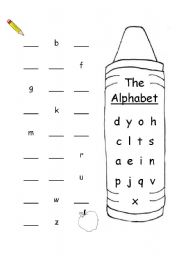 English Worksheet: Alphabet Quiz