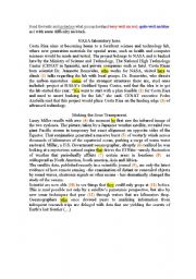 English Worksheet: Science and Technology