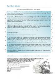 English Worksheet: the Mystery of the Mary Celeste
