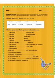 English Worksheet: Reflexive Pronoun 