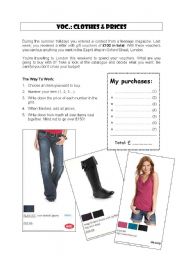 English Worksheet: Clothes & shopping behaviour