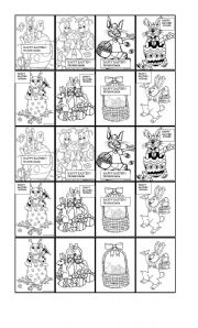 English Worksheet: easter cards