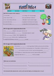 English Worksheet: Phrasal verbs 4