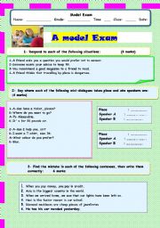 A model Exam