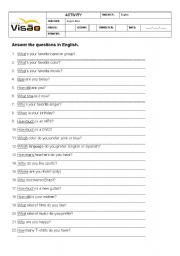 English Worksheet: WH-QUESTIONS