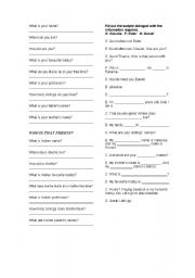English Worksheet: Personal Information