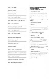 English worksheet: Personal Information