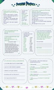 English Worksheet: Present Perfect