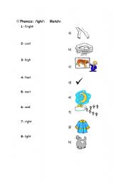 English Worksheet: the sound of /igh/