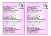 English Worksheet: SONG BY  ELVIS COSTELO: SHE