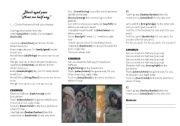 English worksheet: listening test