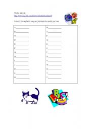 English worksheet: phonics