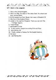 English worksheet: How  do you know about UK?