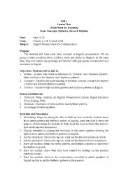English Worksheet: phonetics