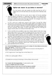 English Worksheet: Bigfoot and Nessie