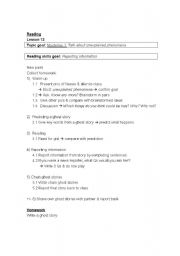 English Worksheet: Ghost stories