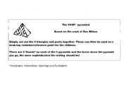 English Worksheet: Punctuation pyramid