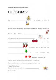 English worksheet: Christmas in Britain