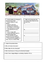 English Worksheet: Lilo & Stitch