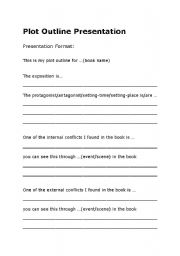 English Worksheet: Literature unit: Plot Outline Presentation