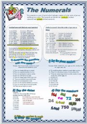 English Worksheet: The Numerals