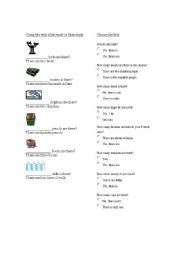 English Worksheet: countables and uncountables