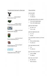 English worksheet: countables and uncountables