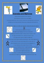 English Worksheet: Ms Everyday and Mr Rightnow