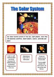 English Worksheet: The Solar system