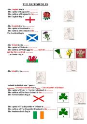 English Worksheet: The British Isles  
