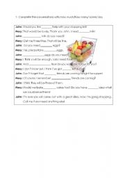 English Worksheet: how much/ many/ some/ any