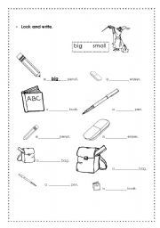 Big-small - ESL worksheet by chinchulina