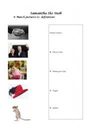 English worksheet: SAMANTHA THE Snob