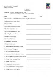 English Worksheet: present progressive 