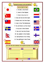 nationalities/personal pronouns