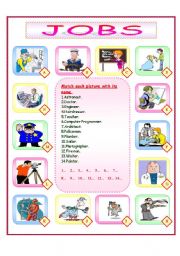 English Worksheet: JOBS