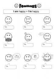 English Worksheet: Feelings