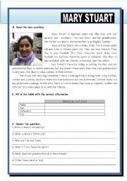 English Worksheet: Mary Stuart