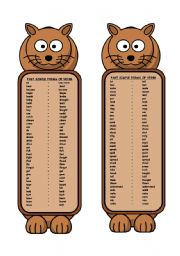 Irregular verbs (past simple) DOUBLE SIDED