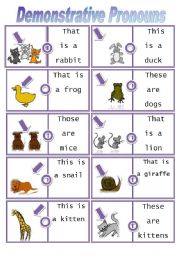 English Worksheet: Demostrative Pronouns