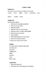 English Worksheet: FOREST GUMP(BOOK)