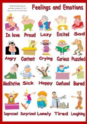 English Worksheet: Feelings and Emotions