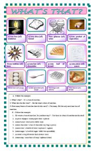 English Worksheet: whats that? Measures/quantities