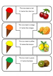 3 Part Puzzle Cards to Review Colours, Flavours and Plurals