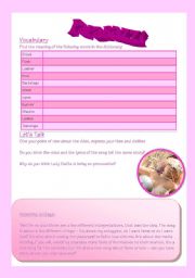 English Worksheet: Lady Gaga - Paparazzi Worksheet