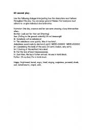 English Worksheet: nice roles plays