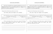 English Worksheet: Reading activity