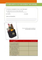 English Worksheet: Responsible Shopping