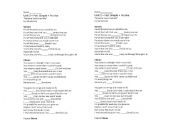 English worksheet: Past Simple and Past Passive - Celine Dion Because You Loved Me Lyrics Worksheet
